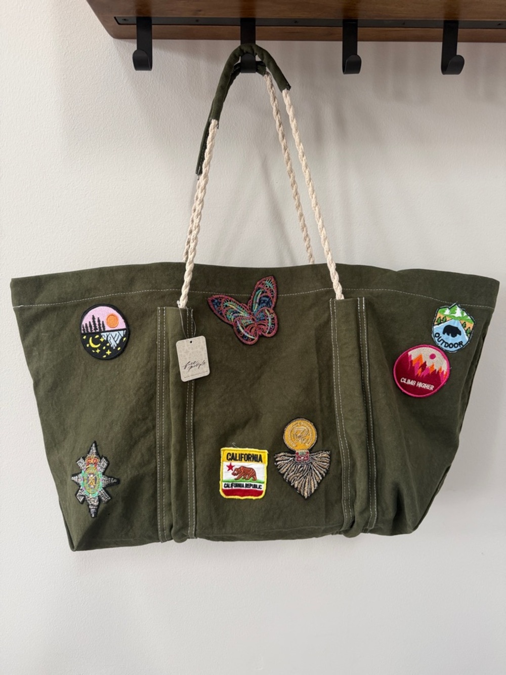 Free People “Been There Badge” Tote Bag